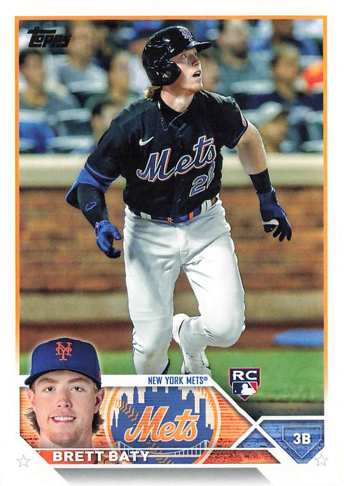 2023 Topps Series 1 Brett Baty RC New York Mets #89