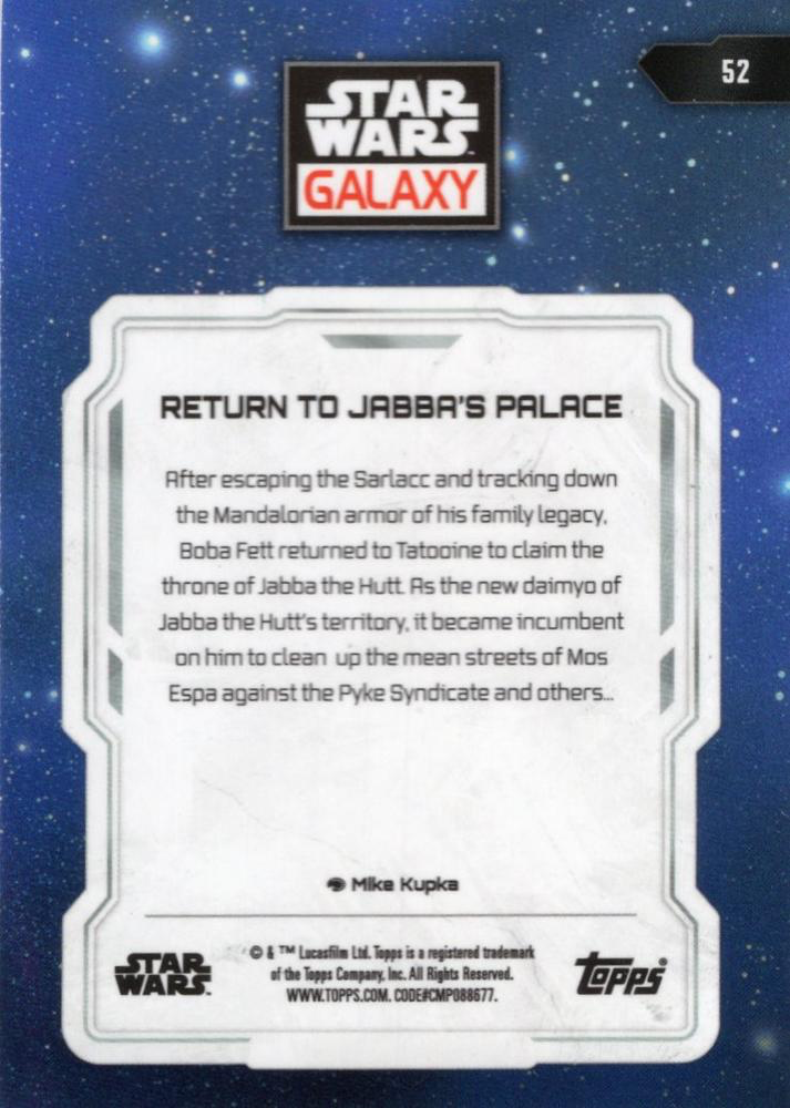 2024 Topps Chrome Star Wars Galaxy Return to Jabba's Palace #52