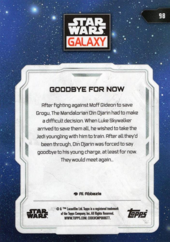 2024 Topps Chrome Star Wars Galaxy Goodbye for Now #98