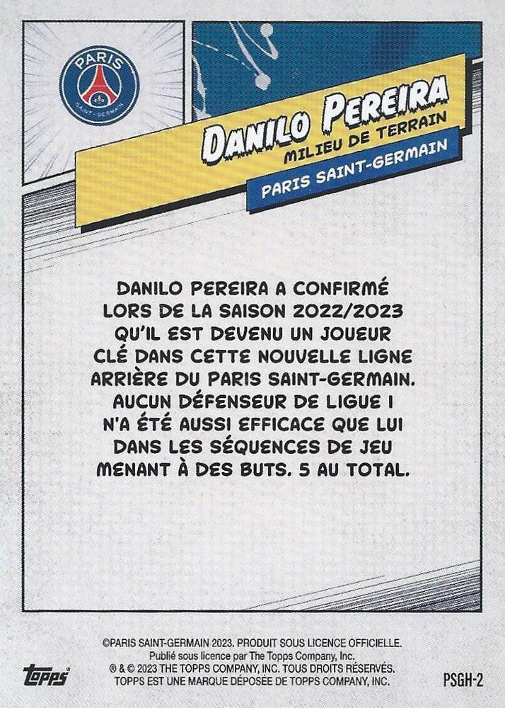 2023 Topps PSG Fan Set Heroes Danilo Pereira #PSGH-2 Paris Saint-Germain