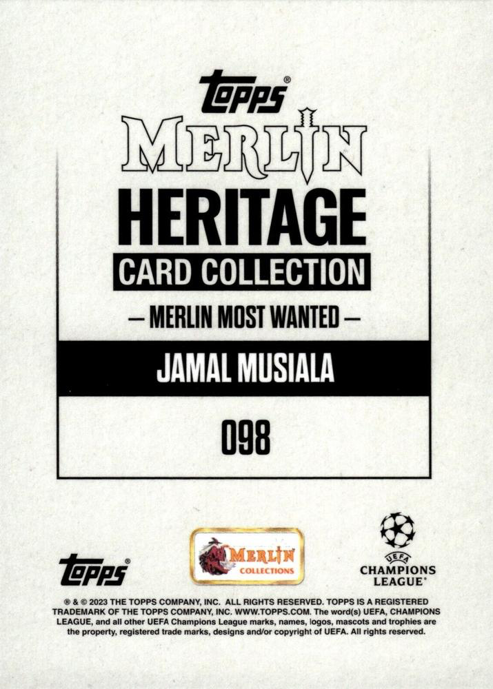 2023 Topps Merlin Heritage UCC Jamal Musiala MMW #98 FC Bayern Munchen