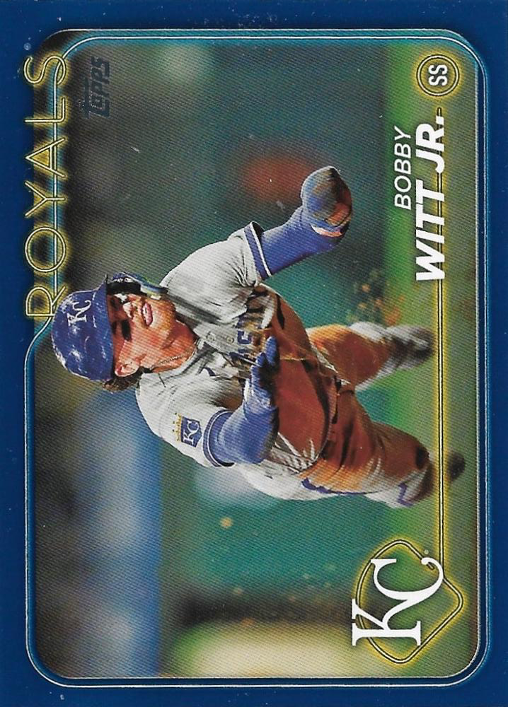 2024 Topps Series 1 Bobby Witt Jr. Kansas City Royals #254 Royal Blue Parallel