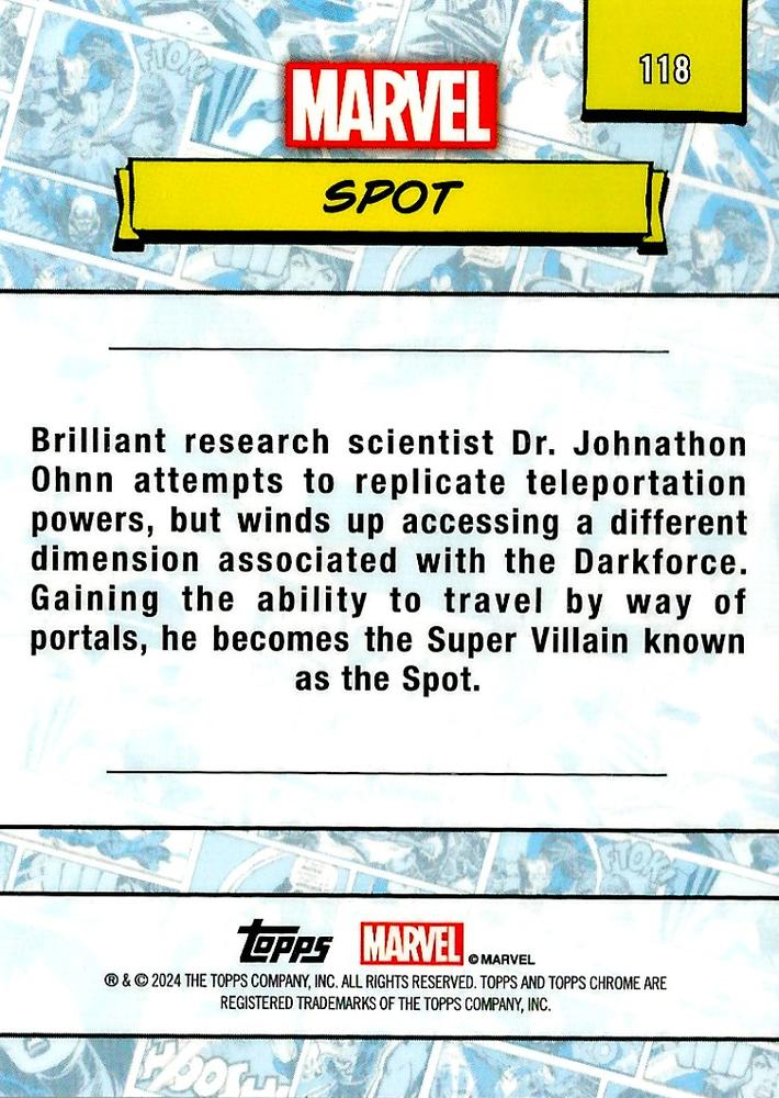 2024 Topps Chrome Marvel Spot #118