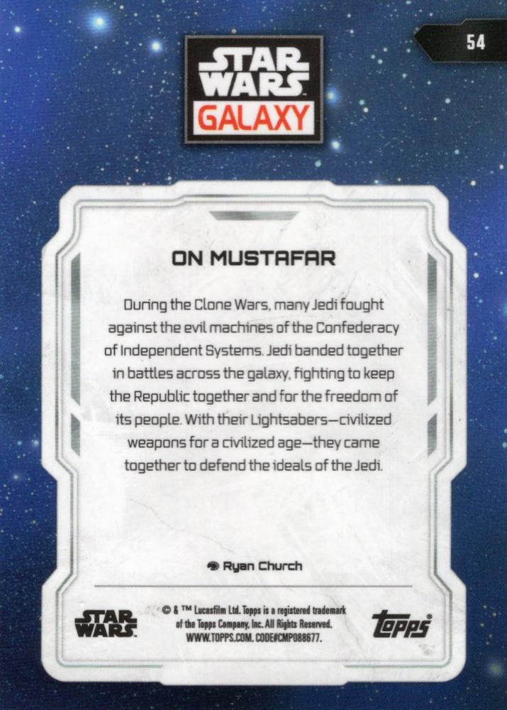 2024 Topps Chrome Star Wars Galaxy On Mustafar #54