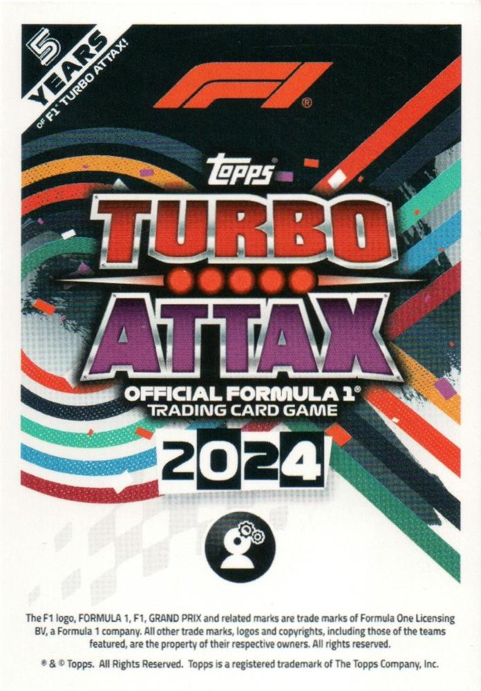 2024 Topps Turbo Attax F1 Overtake Block #4