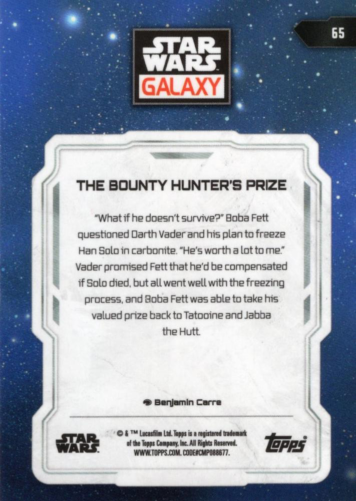 2024 Topps Chrome Star Wars Galaxy The Bounty Hunter's Prize #65