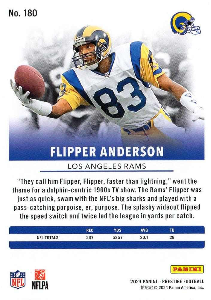 2024 Panini Prestige Flipper Anderson #180 Los Angeles Rams