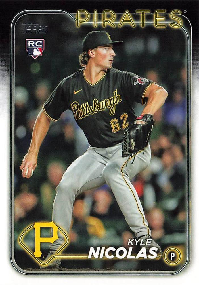 2024 Topps Series 2 Kyle Nicolas RC Pittsburgh Pirates #408