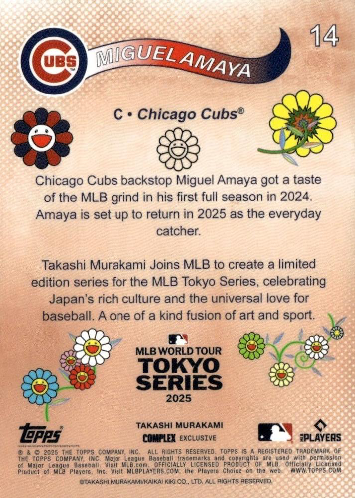 2025 Topps Tokyo Series Miguel Amaya #14 Chicago Cubs
