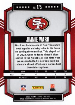 2023 Panini Score Football Jimmie Ward San Francisco 49ers #175