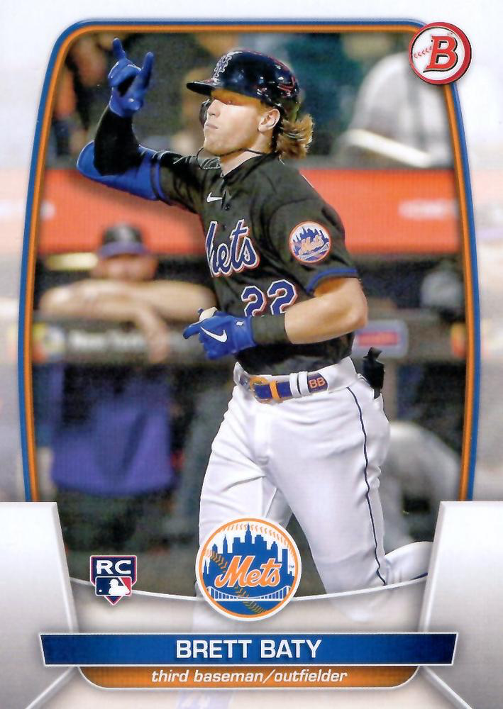 2023 Topps Bowman Brett Baty RC New York Mets #80