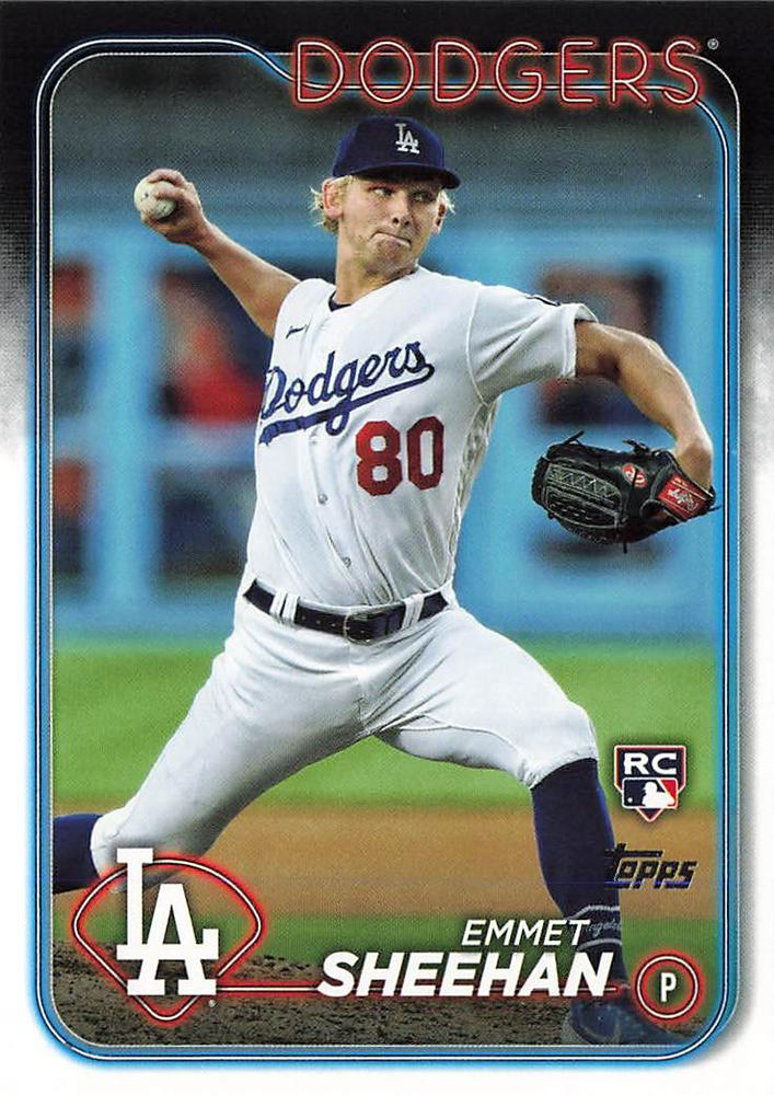 2024 Topps Series 1 Emmet Sheehan RC Los Angeles Dodgers #283