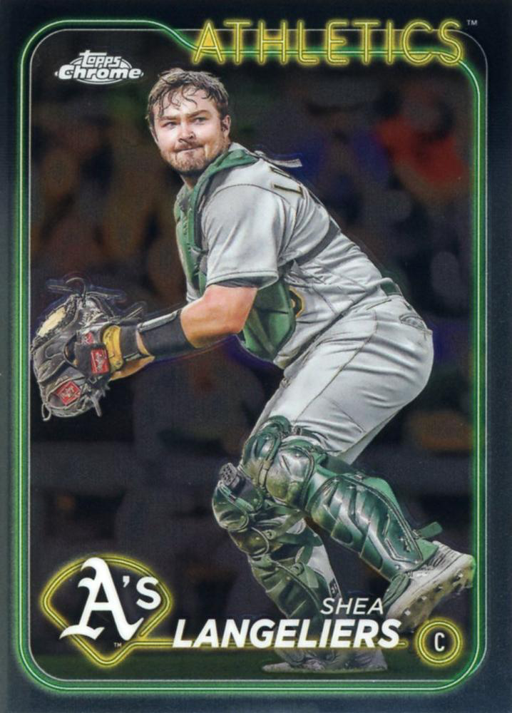 2024 Topps Chrome Shea Langeliers Oakland Athletics #205