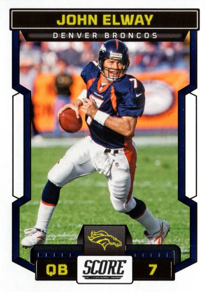 2023 Panini Score Football John Elway Denver Broncos #77