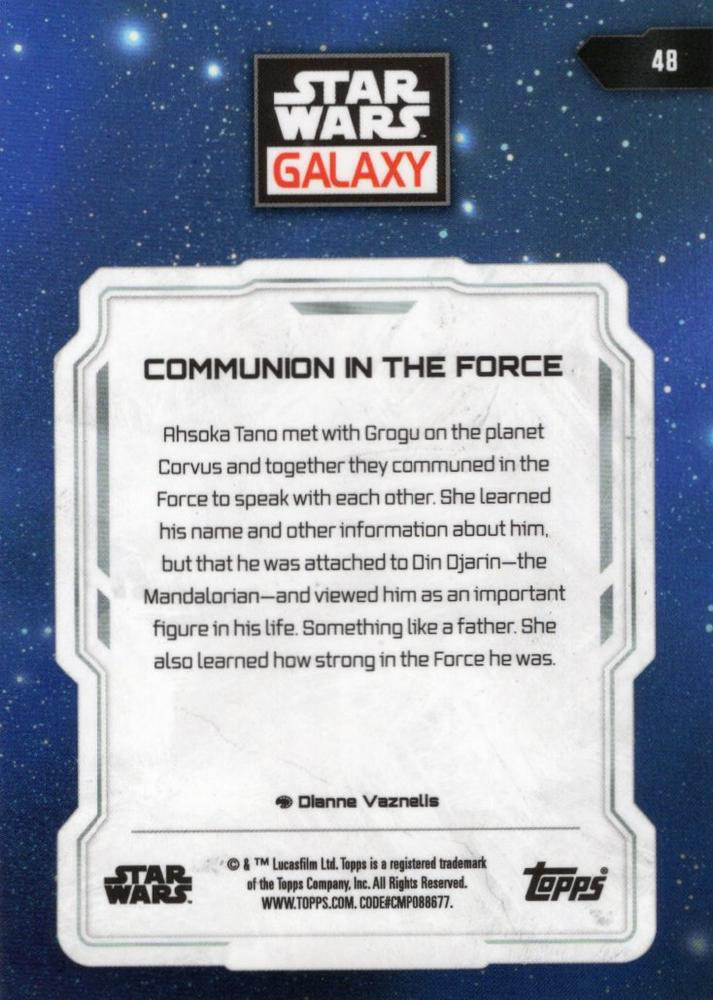 2024 Topps Chrome Star Wars Galaxy Communion in the Force #48