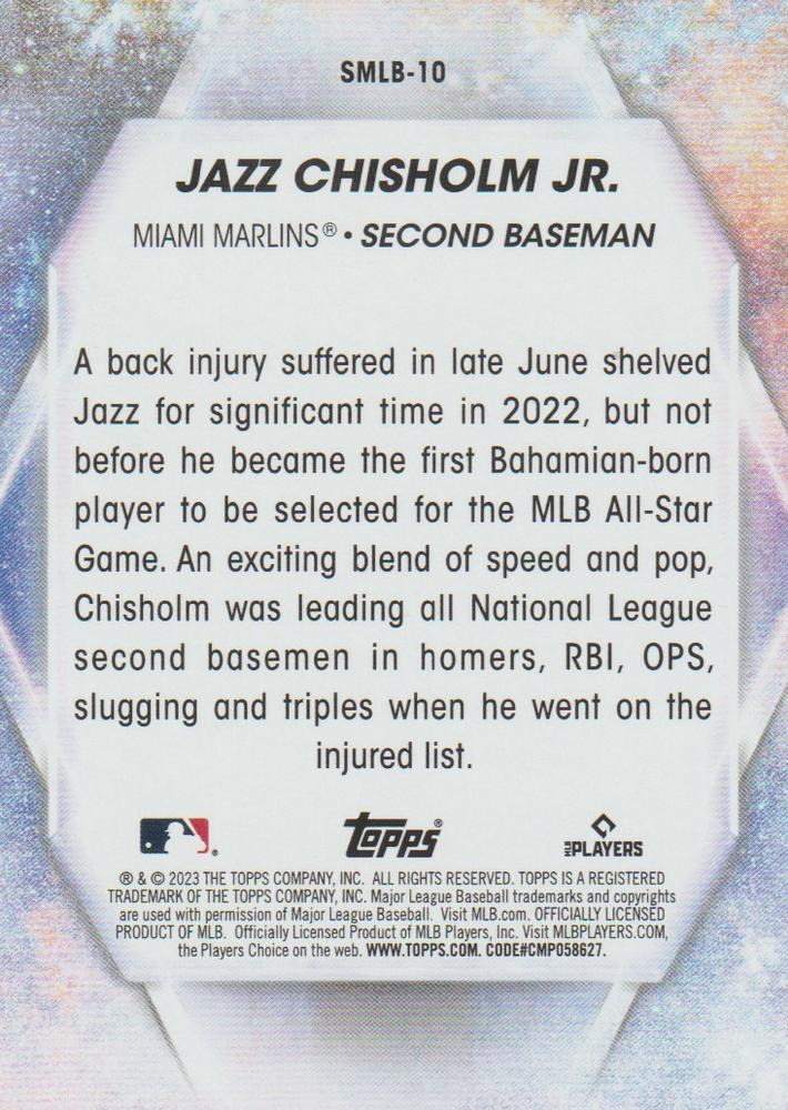 2023 Topps Series 1 Stars of MLB Jazz Chisholm Jr. Miami Marlins #SMLB-10