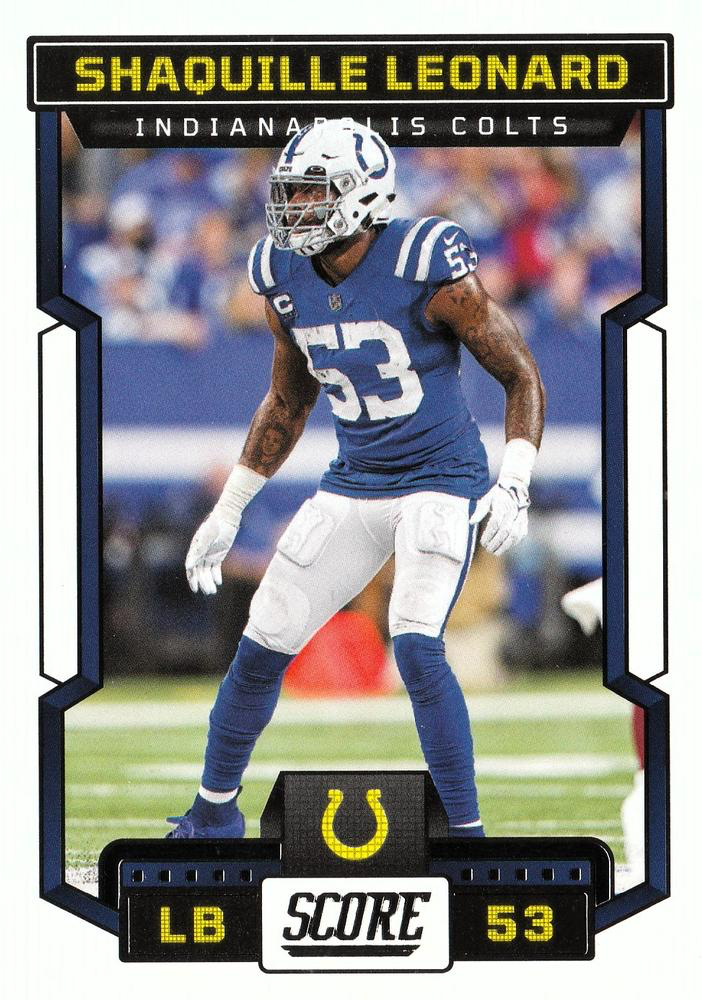 2023 Panini Score Football Shaquille Leonard Indianapolis Colts #13