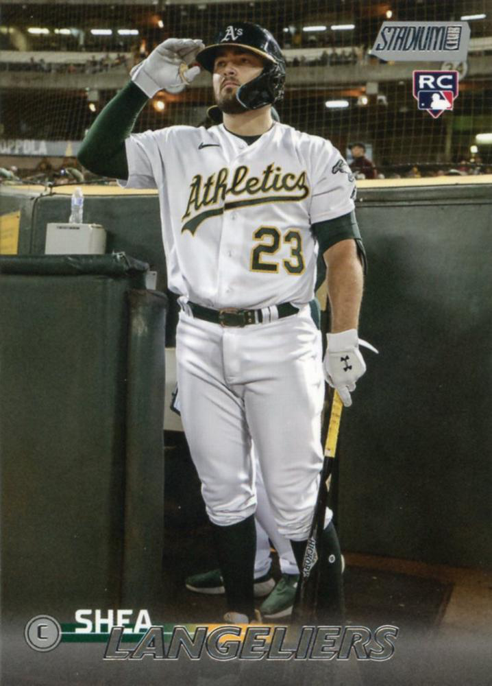 2023 Topps Stadium Club Shea Langeliers RC Oakland Athletics #128