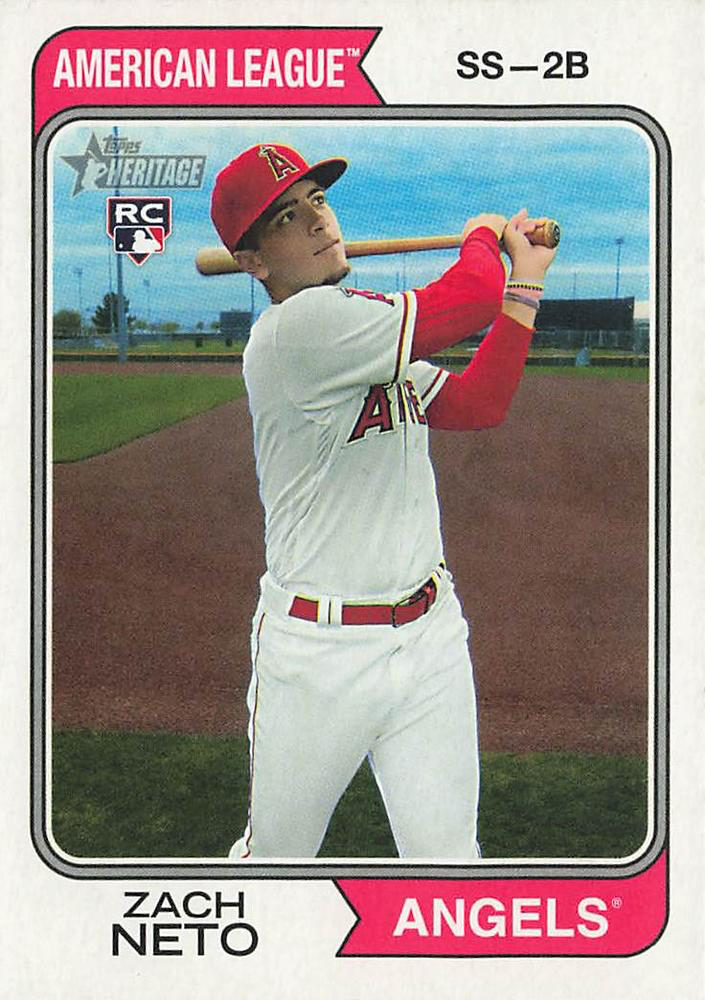 2023 Topps Heritage Zach Neto RC Los Angeles Angels #700