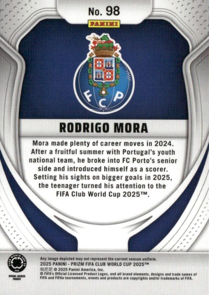 2025 Panini Prizm Club World Cup Rodrigo Mora RC #98 Porto