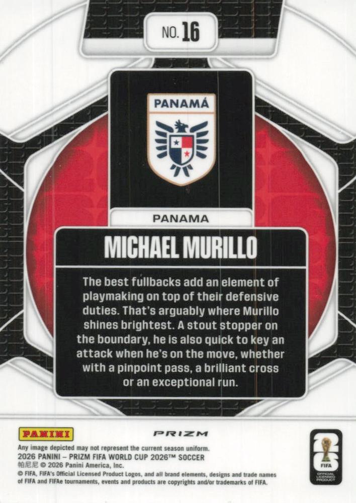 2026 Panini Prizm World Cup Trophy Hunting Michael Murillo #16 Panama