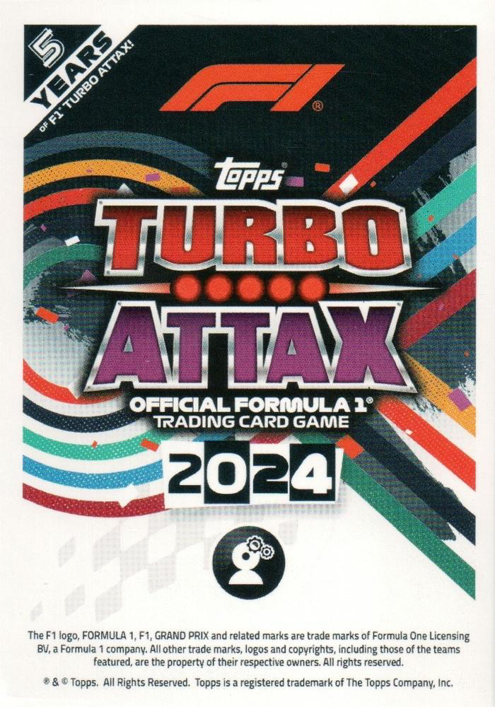 2024 Topps Turbo Attax F1 Black & Orange Flag #8