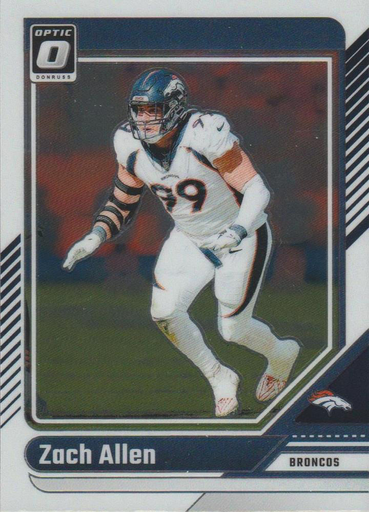 2024 Donruss Optic Football Zach Allen Denver Broncos #61