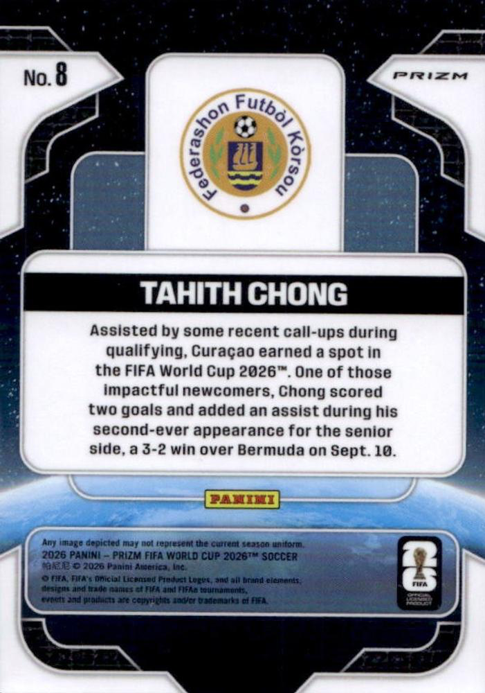2026 Panini Prizm World Cup Global Reach Tahith Chong #8 Curacao