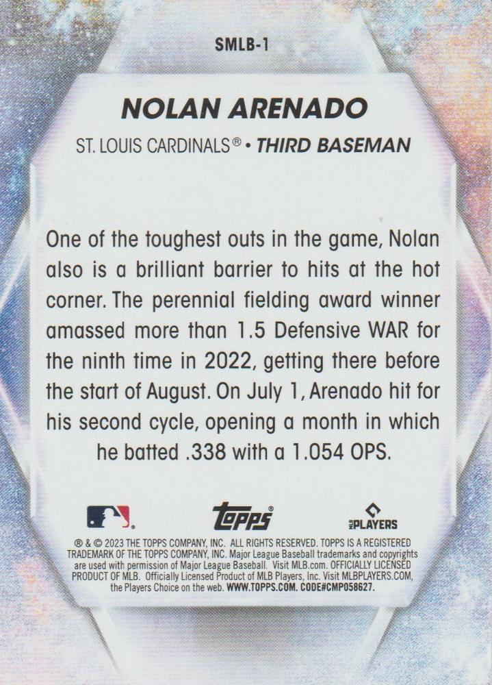 2023 Topps Series 1 Stars of MLB Nolan Arenado St. Louis Cardinals #SMLB-1