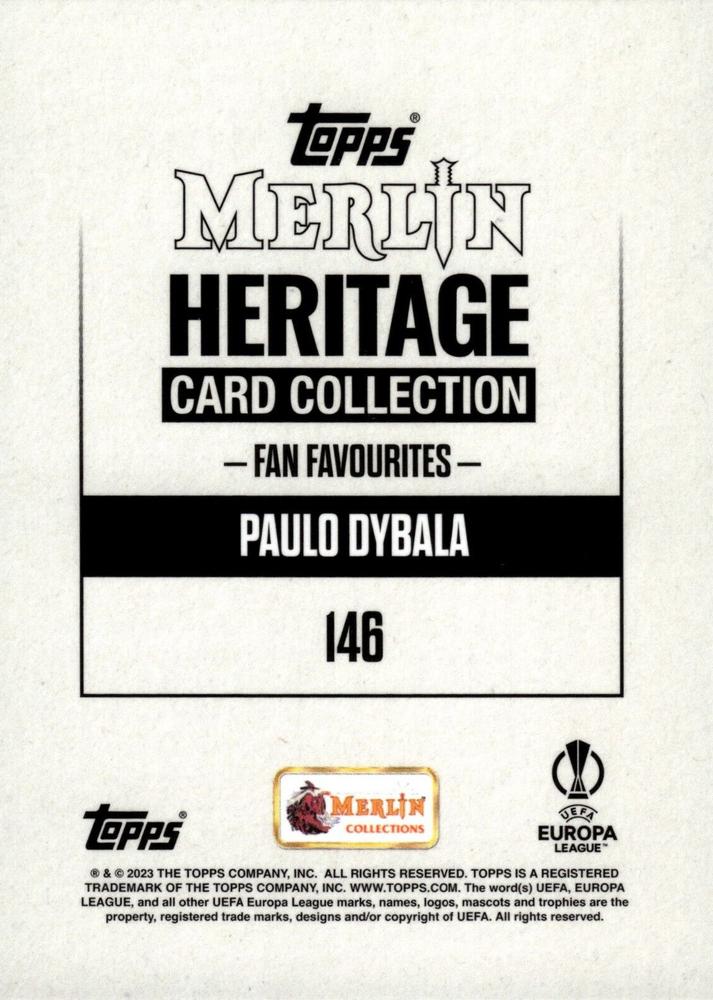 2023 Topps Merlin Heritage UCC Paulo Dybala #146 Roma