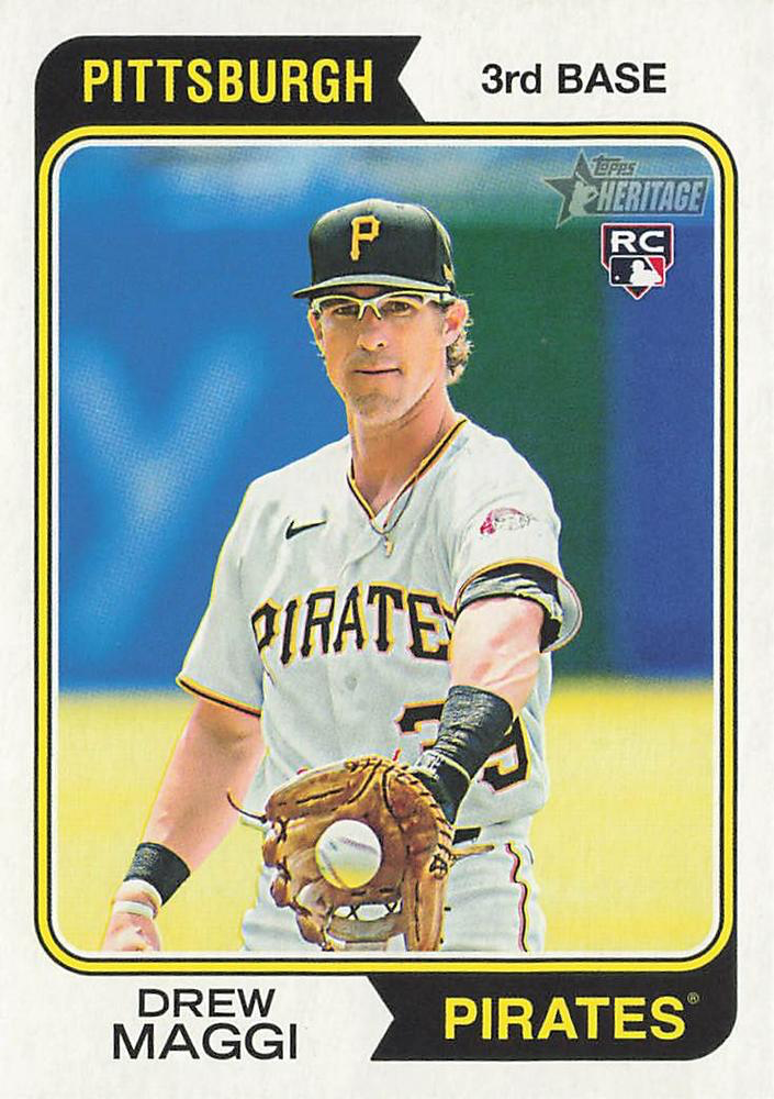 2023 Topps Heritage Drew Maggi RC Pittsburgh Pirates #601