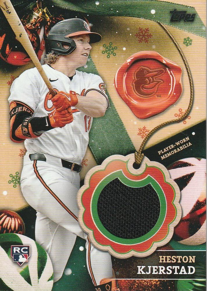 2024 Topps Holiday Rookie Patch Heston Kjerstad Baltimore Orioles #RC-HK