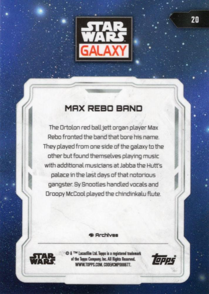 2024 Topps Chrome Star Wars Galaxy Max Rebo Band #20