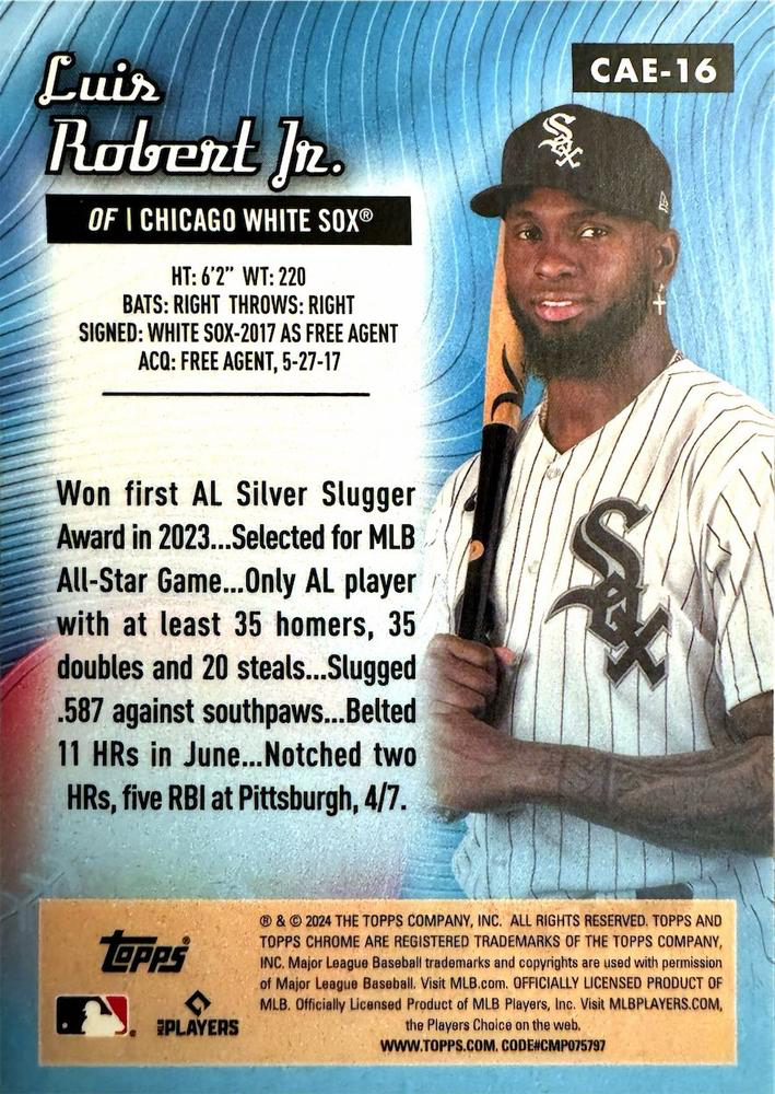 2024 Topps Chrome All-Etch Luis Robert Jr. Chicago White Sox #CAE-16