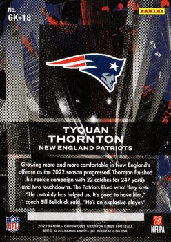 2022 Panini Chronicles Gridiron Kings RC Tyquan Thornton #GK-18 New England Patriots
