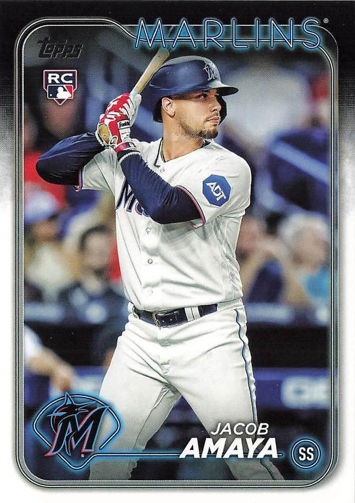 2024 Topps Series 1 Jacob Amaya RC Miami Marlins #144