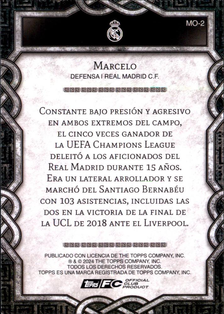 2024 Topps Real Madrid Fan Set Monolith Marcelo #MO-2 Real Madrid CF