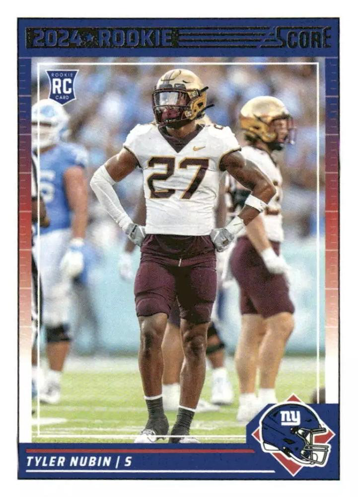 2024 Panini Score Football Tyler Nubin New York Giants #347 RC