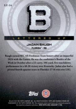2025 Topps Bowman U Chrome Lettered Up Jadan Baugh #LU-14 Florida Gators