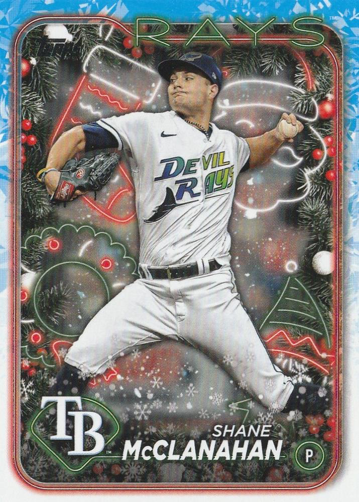 2024 Topps Holiday Shane McClanahan Tampa Bay Rays #H158