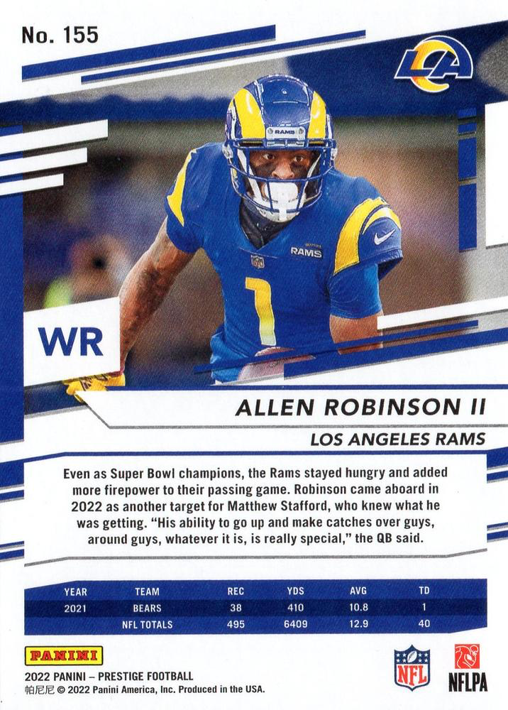 2022 Panini Prestige Allen Robinson II #155 Los Angeles Rams