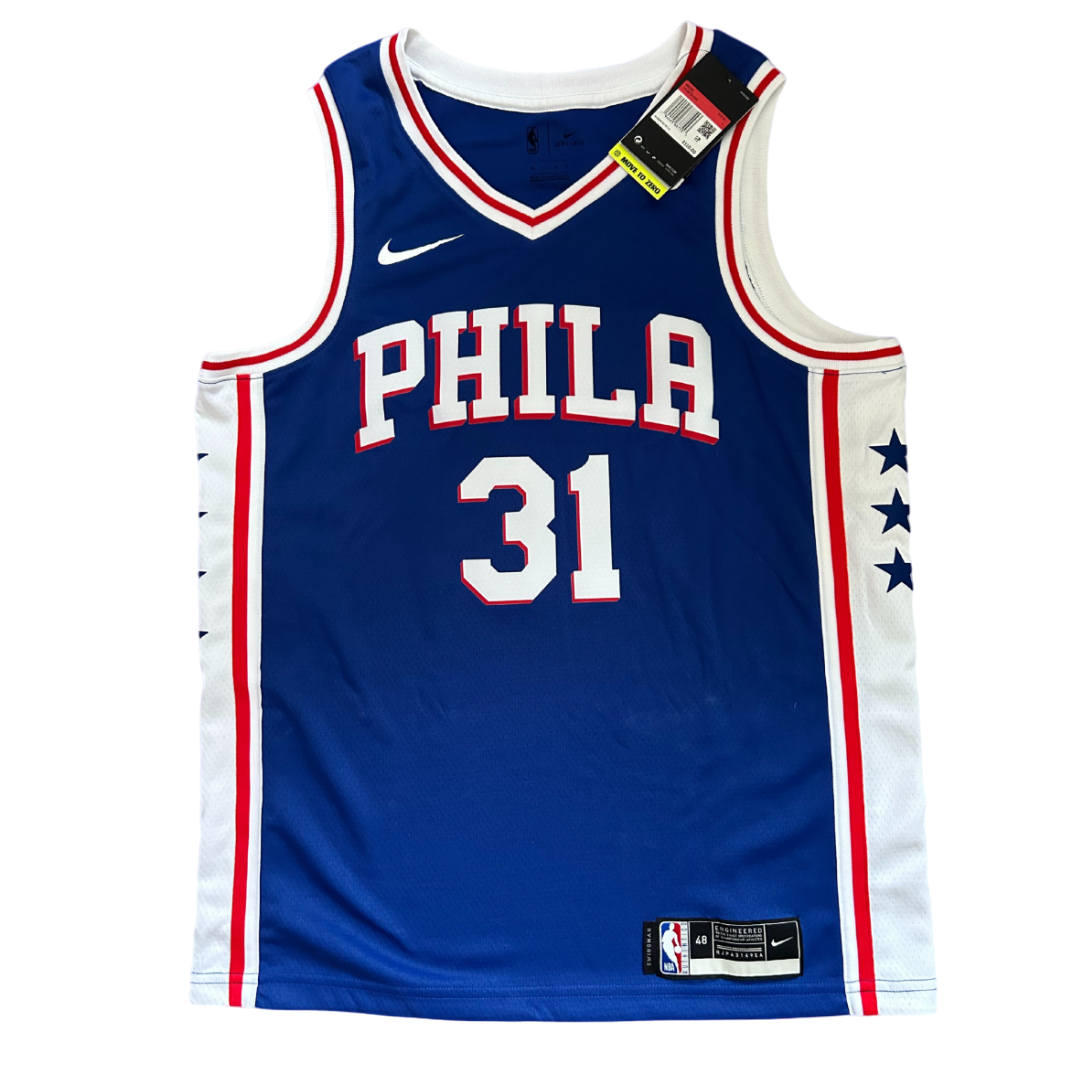 Maillot NBA Nike Swingman 76ers Philadelphie signé par Seth Curry (JSA)
