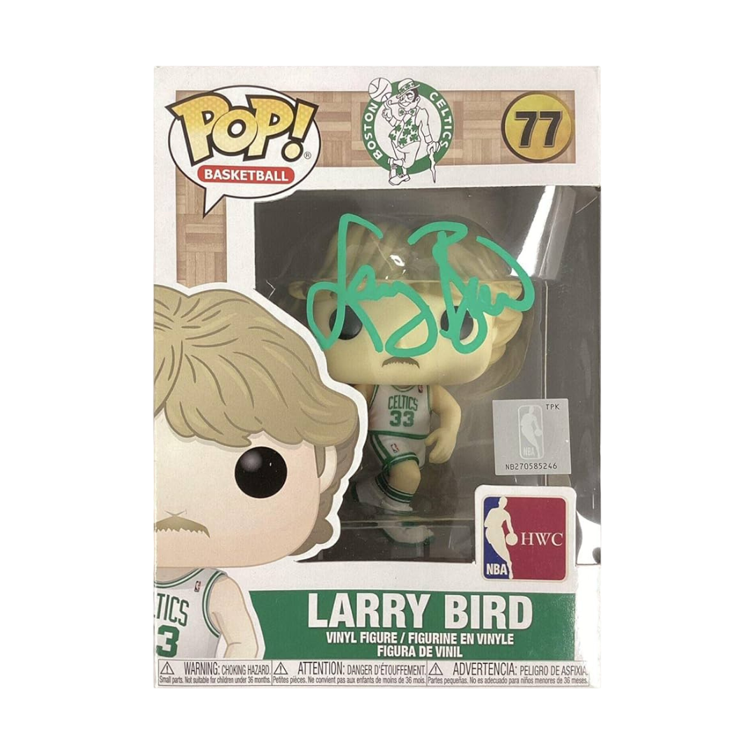 Funko Pop NBA signé par Larry Bird Boston Celtic (PSA)