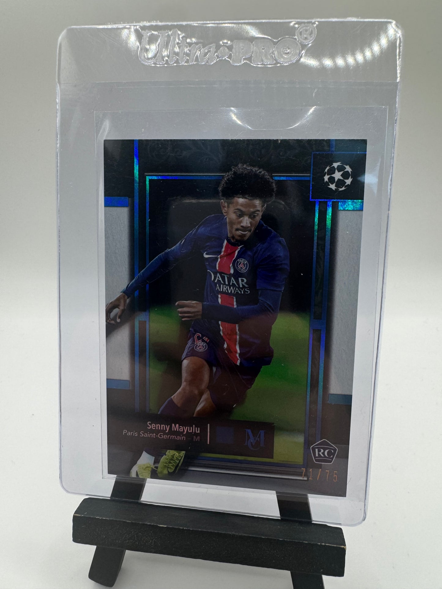 2024 Topps Museum Senny Mayulu /75 #24 Paris Saint-Germain