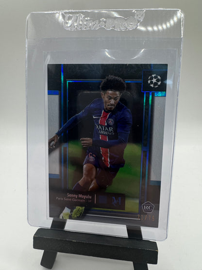 2024 Topps Museum Senny Mayulu /75 #24 Paris Saint-Germain