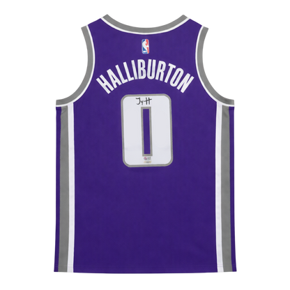 Nike Swingman Sacramento Kings Jersey signed by Tyrese Haliburton (JSA)