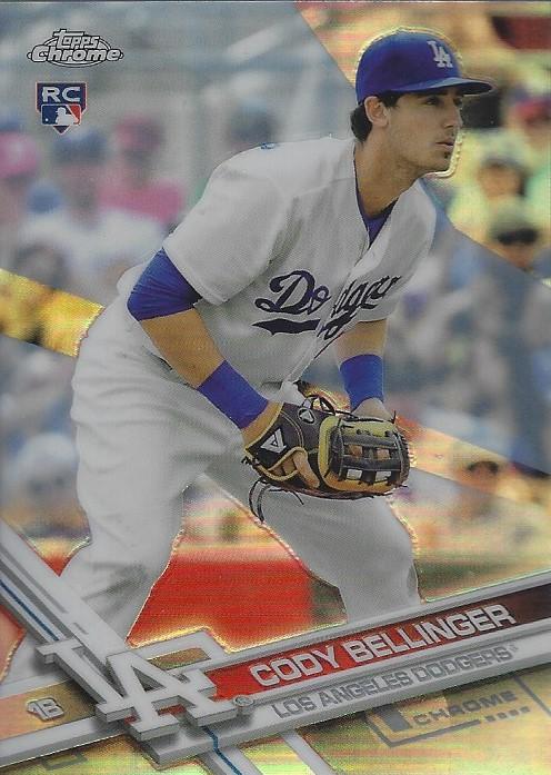2017 Topps Chrome Refractor Cody RC Bellinger #79 Los Angeles Dodgers