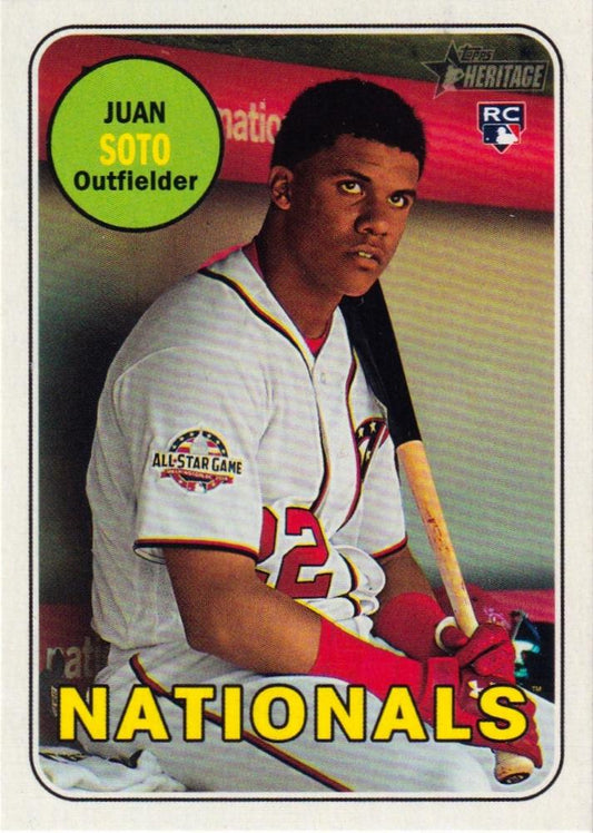 2018 Topps Heritage Juan Soto RC #502 Washington Nationals