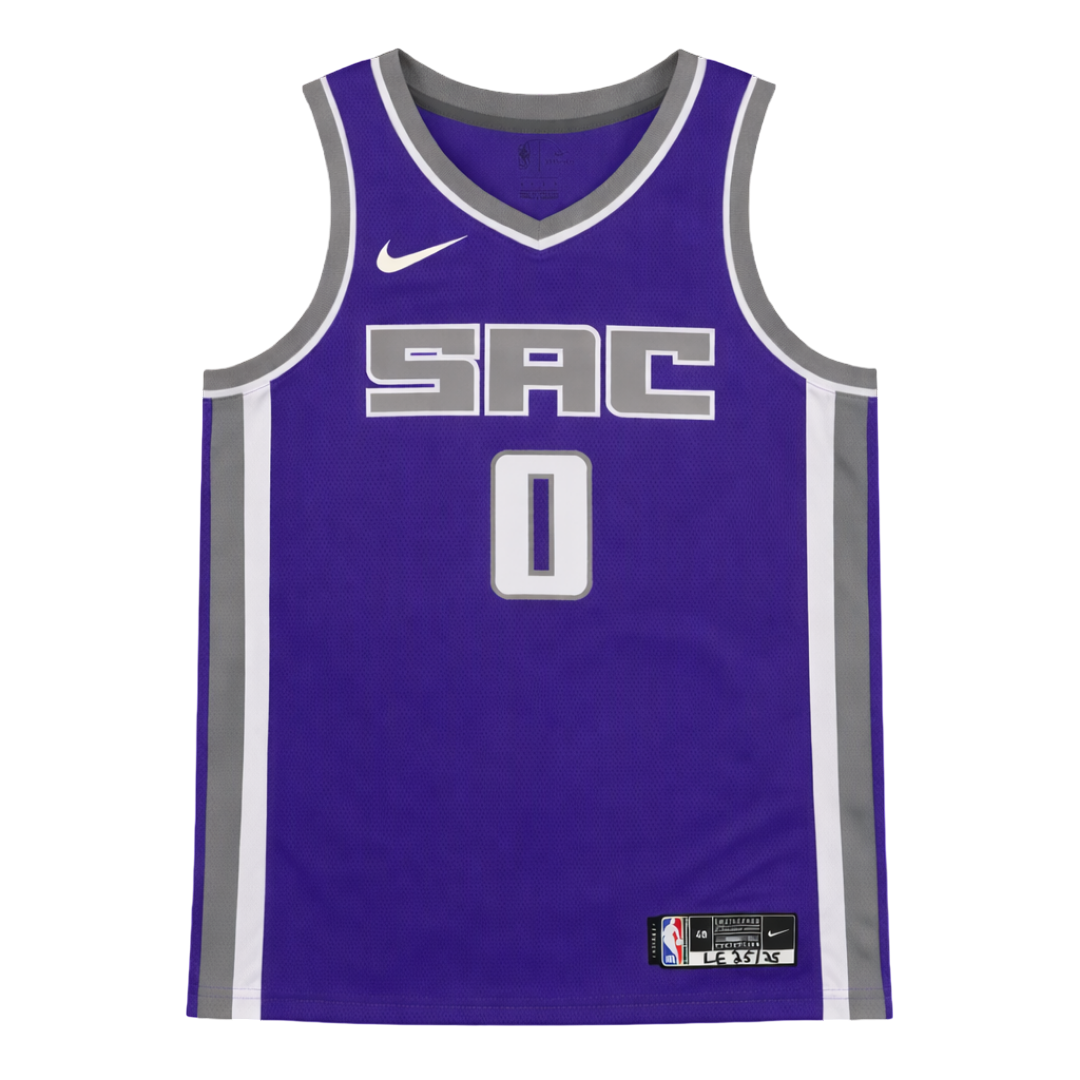 Nike Swingman Sacramento Kings Jersey signed by Tyrese Haliburton (JSA)