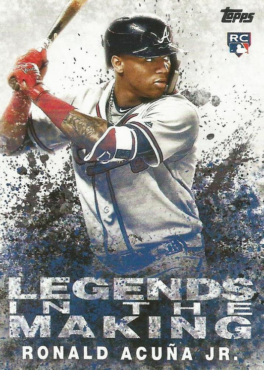 2018 Topps Update Legends in the Making RC Ronald Acuña Jr #LITM-1 Atlanta Braves